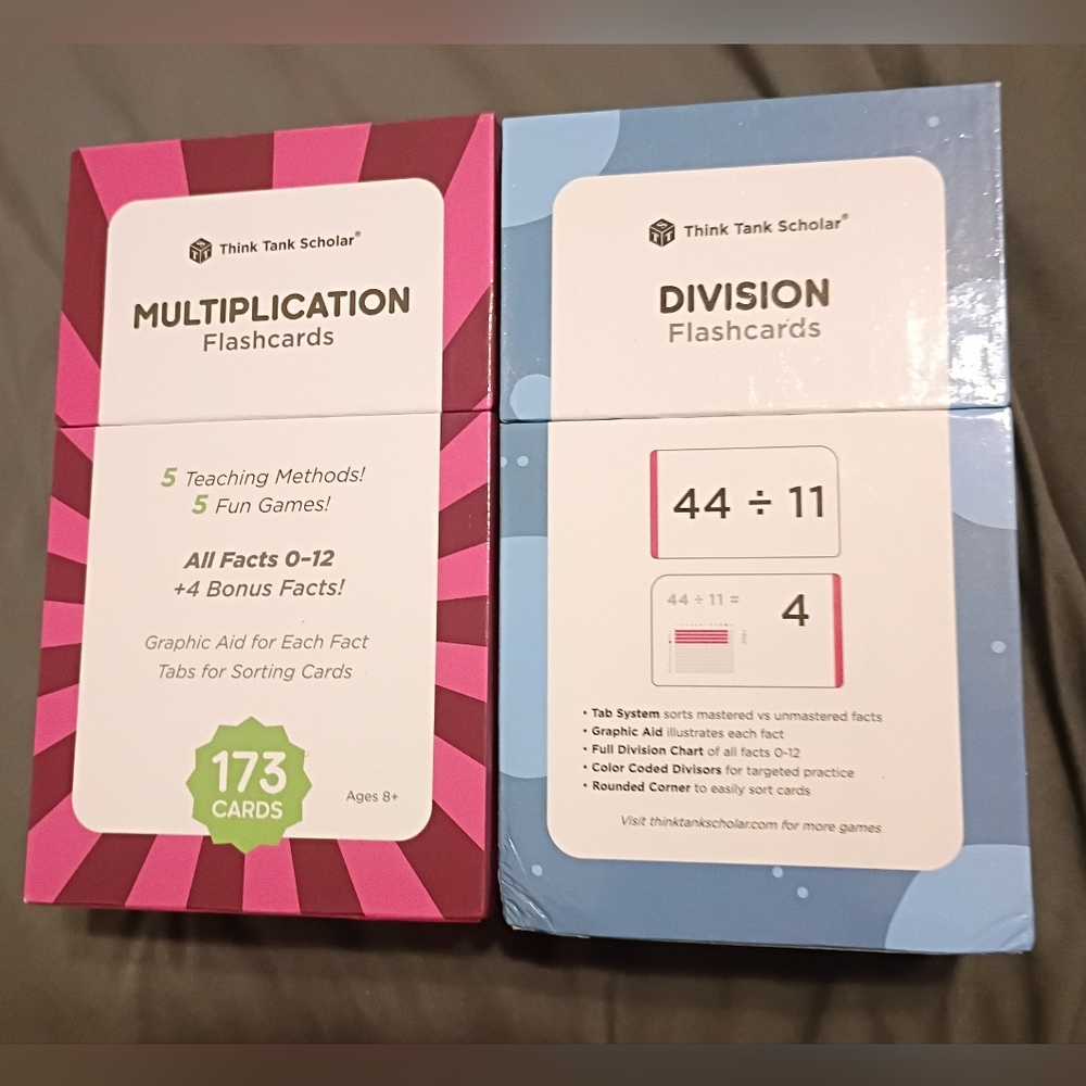 Think Tank Scholar Multiplication & Division Flashcards